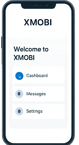 Screenshot of the XMOBI mobile app